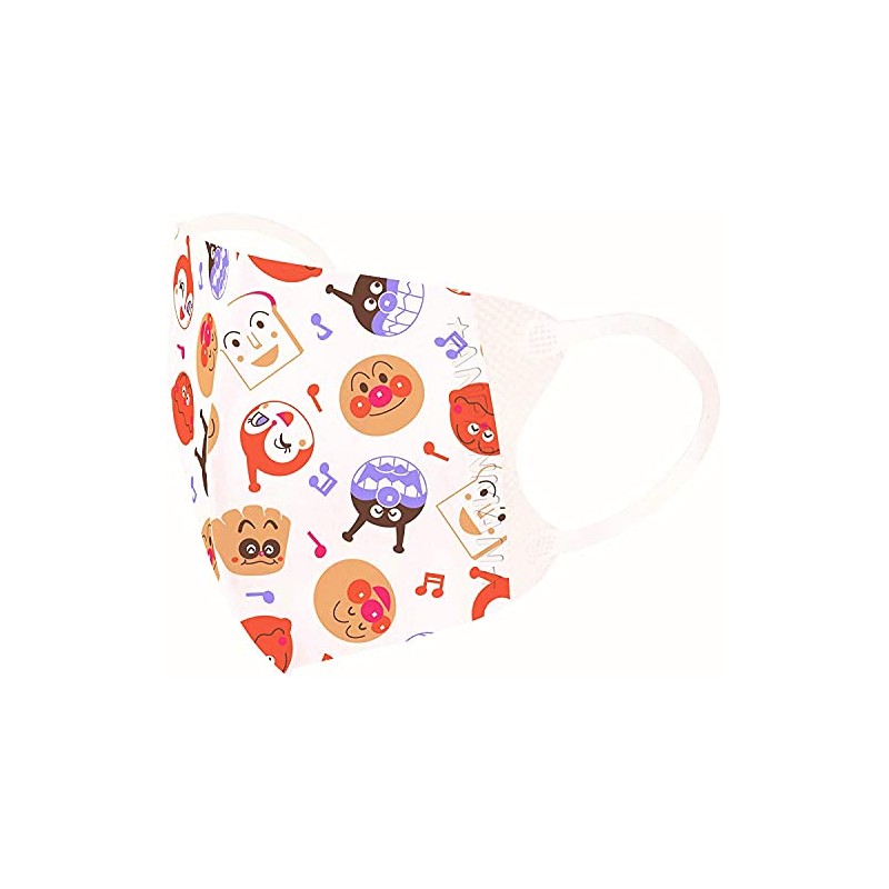 Anpanman First 3D Mask, Opaque Pattern, Set of 5