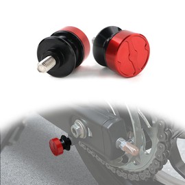 Mantt CNC Swing Arm Spools Sliders Universal Stand Swingarm Bobbins Fit for All Motorcycle (Red,M6x35)