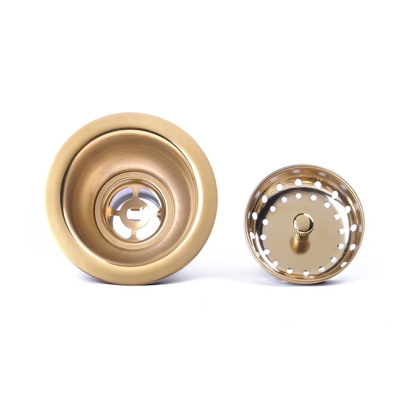 VARNAHOME 3-1/2 Deep Cup Kitchen Sink Drain Assembly, 304 Stainless