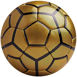 American Challenge Bergamo Soccer Ball (Gold/Black, 3)