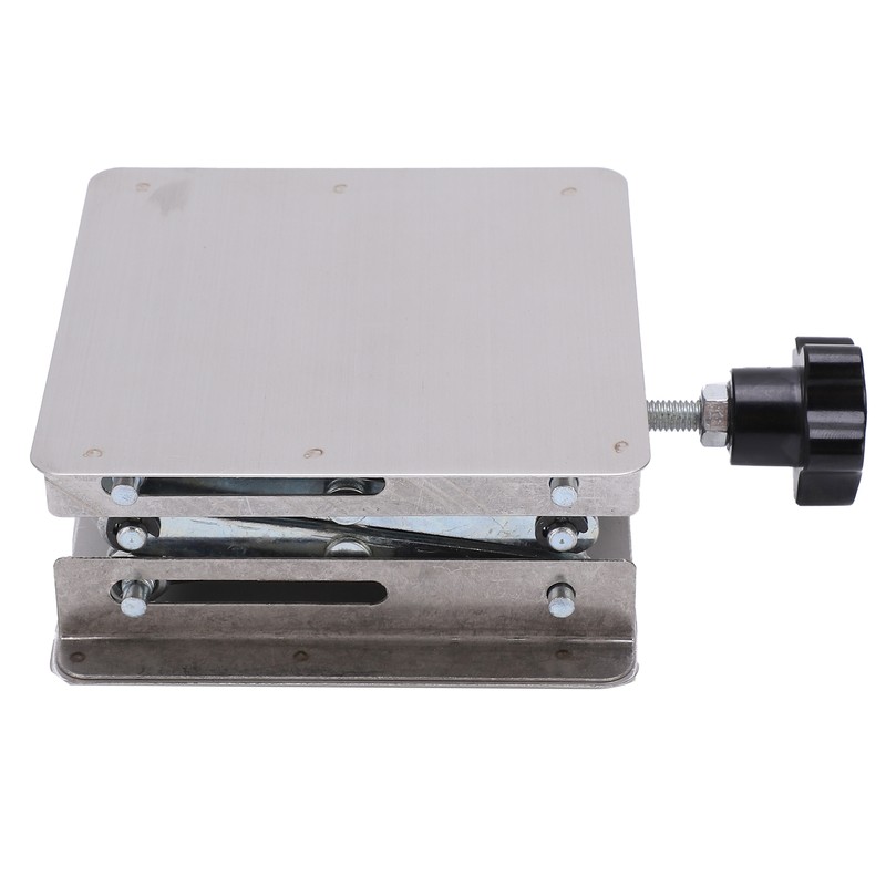 Small Stainless Steel Lifting Platform Manual Miniature Lift Stand Table