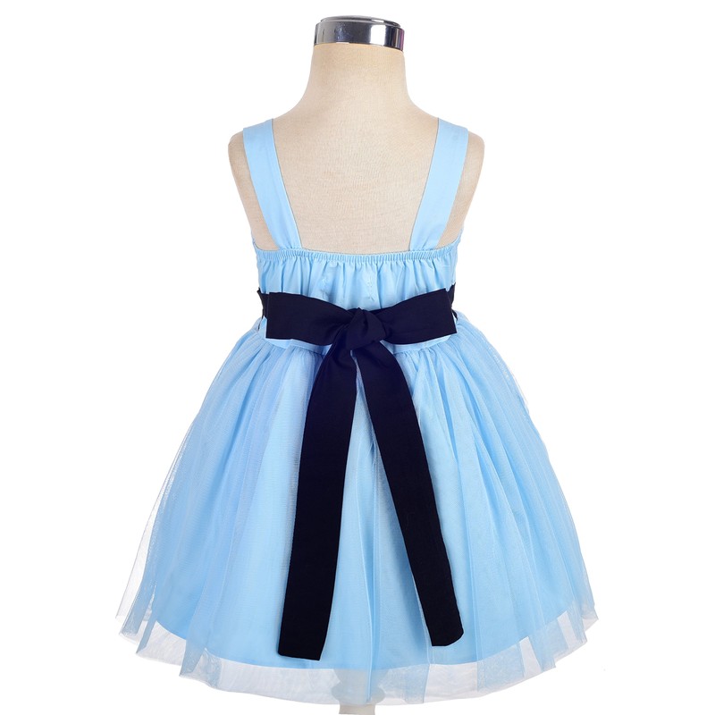 Dressy Daisy Disfraz de Princesa Vestido de Tul Azul Alicia