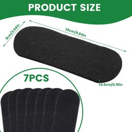 6 Pack Universal Ceiling Fan Filter for Blades with Bag, Easy Stick on Fan Blade Air Purifier Pads, Home Carbon Air Filter for Bedroom Kitchen Office Contaminants (6 Pack)