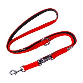 Ddoxx Dog Lead Air Mesh 120 cm in Various Colours and Sizes for Small & Large Dogs Dog Cat Puppy Small Long Short Dog Lead Cat Lead Recall Lead Flexi ble Lead, Orange