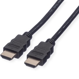 Value 11995901 8 K (7680 x 4320) HDMI Cable with Ethernet, Male to Male 1 m Black