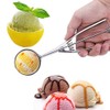 Ice Cream Scoop, 3 Pieces Ball Shaped Stainless Steel Ice