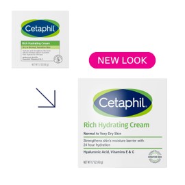 CETAPHIL Rich Hydrating Night Cream For Face, With Hyaluronic Acid, 1.7 oz, Moisturizing Cream For Dry To Very Dry Skin, No Added Fragrance, (Packaging May Vary)