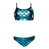TYR Womens Mermaid Wingback 2 Piece Swimsuit Bikini Set, Turquoise,