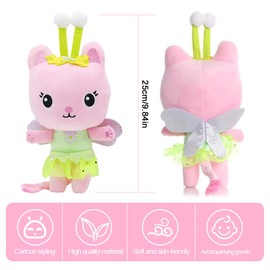 Zaloife Plush Toy Cat Fairy Cat Cuddly Toy Plush 25 cm Stuffed Toy Plush Doll Gift for Children