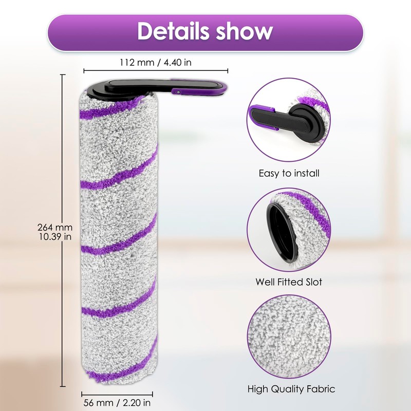 (6 Pack) S20 Pro Replacement Brush Rollers and HEPA Filters