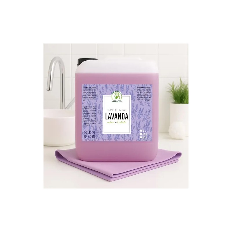 Productos Mart Mexico Tónico Facial Lavanda 5L Hipoalergénico Sin Parabenos