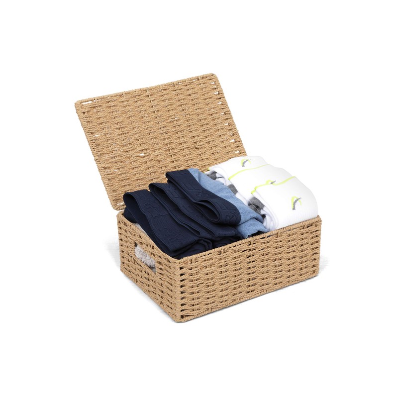 ARPAN STORAGE BASKET BOX WITH LID MEDIUM