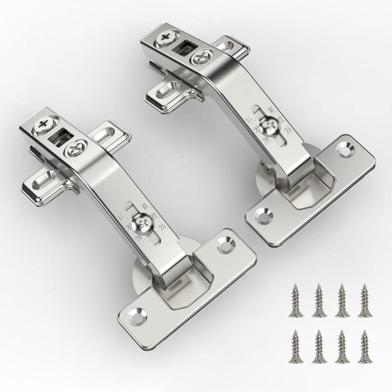 Furniware 135° Folden Door Hinges, 2 Pack Corner Kitchen Cabinet