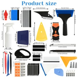 51Pcs Car Window Tint Kit, Complete Window Tint Tools for Car Film