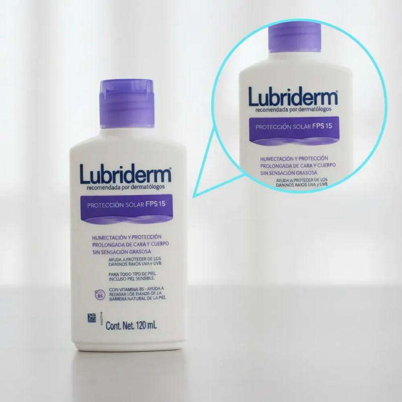 Crema Lubriderm Fps 15 Invisible Cara Y Cuerpo 120ml