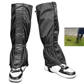 succulentlovers 1 Pairs Lawn Care Leg Gaiters, Waterproof Garden Trimming Leg Chaps, Adjustable Leg Protection for Weed Eating Leg Guards for Men Lawn Care Accessories for Outdoor Farm Garden Working