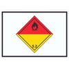 HB-Druck Schild Organische Peroxide Symbol explosiv A4 Rückseite selbstklebend