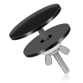 Kitchen Sink Hole Covers, 2 inch Stainless Steel Sink Tap Hole Plug Matte Black Faucet Hole Cover Kitchen Sink Hole Cap for Leakage Prevention