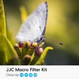 52mm Macro Close-Up Filter Set (+2 +4 +8 +10) with Filter Pouch for Nikon D5500 D5300 D3300 with AF-S DX Nikkor 18-55mm f/3.5-5.6 Lens or Canon M50 M50 Mark II with EF-M 55-200mm f/4.5-6.3 STM Lens