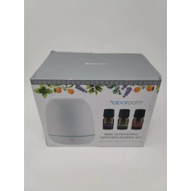 SpaRoom Mini arometherapy Majesto Essential Oil Diffuser kit White lavender