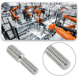 Be In Your Mind 4pcs M6 to M8 Double End Threaded Stud Screw Bolt 30mm 304 Stainless Steel Rod Bolts Thread Reducer Adapter Male to Male Screw Bolt for Furniture Hardware(M6xM8x30mm)