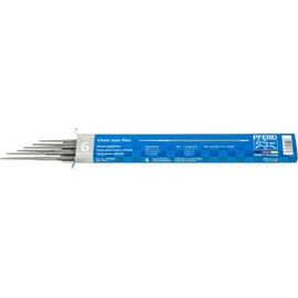 PFERD Chain Saw File Round, 6 pcs. | Dia. 11/64 inch x 8 inch Premium line with Innovative Spiral Cut | 17075 – Files for manually Quick Sharpening Chain saws