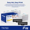 For Brother 2PK TN760 Fits For Brother TN-730 Toner MFC-L2717DW