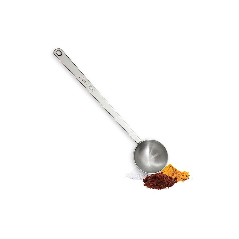 Tablecraft 2 Tablespoon Coffee Scoop, Stainless Steel, 9 Inch Long