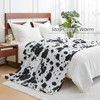 Cozy Bliss Cow Print Throw Blanket Non Shedding MilkyPlush™ Fleece