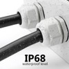 HUAZIZ 50pcs Cable Gland Waterproof Adjustable 3-13mm PG7 PG9 PG11
