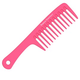 Bardeau Essentials Pink Extra Large Wide Tooth Shower Comb with Handle - Ideal for Everyday Use, All Hair Types