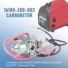 RUIANOMG Carburetor Replacement For Honda EU2000i Generator, Include Air Filter Fuel Filter, Replace 16100-Z0D-D03, 16100-Z0D-D01
