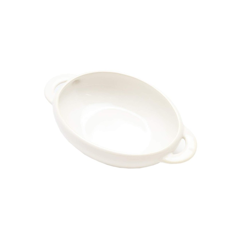 TAMAKI T-921333 Kiln Au Gratin Gratin Large Size White Diameter
