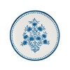 Mud Pie 8" Dia Print Salad Plate, Blue