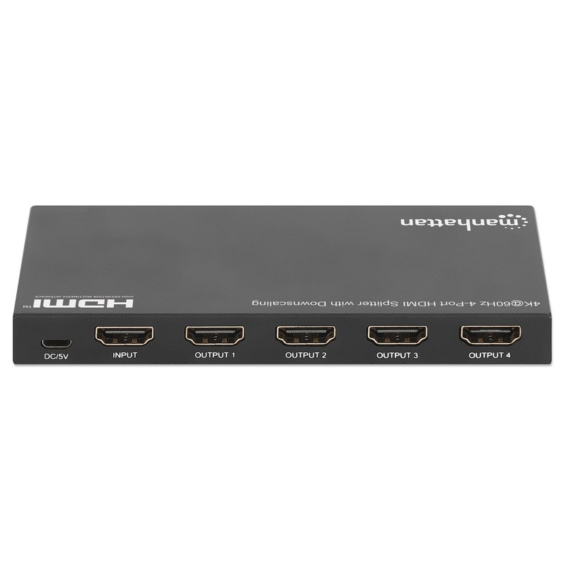 Manhattan Divisor de Video Splitter HDMI, 18G, EDID, 4X HDMI,