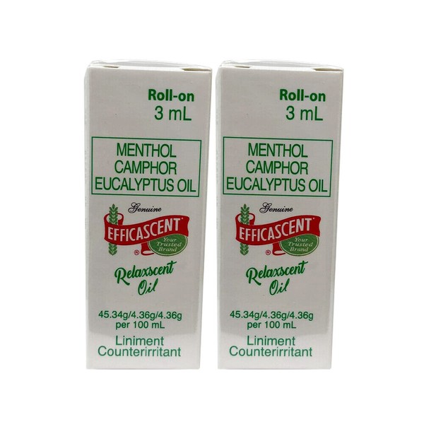 Efficascent Oil Roll-on Relaxing Oil 3ml, Pack of 2