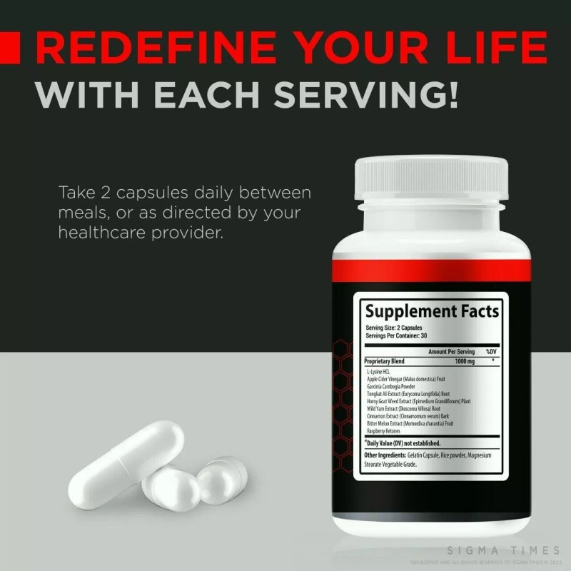 Beast Force Pills "BeastForce" Performance Enhancing (60 Capsules)