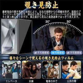 For Aquos wish 4 Film, Anti-Peeping, Anti-Scratch, Aquos wish 4 SH-52E docomo Protective Film, Peeping Prevention, Privacy Film, TPU Material, 3D Design, Anti-Float, Bubbleless, Anti-Fingerprint, No