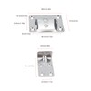 Aramox 1 Pair Removable Table Bracket, Marine Grade Stainless Steel