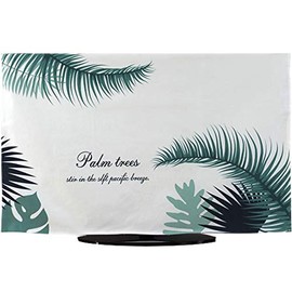 TINTON LIFE Premium Quality Wrinkle Free Polycotton Indoor TV Dustproof Cover Cloth(Leaf 1, 55")