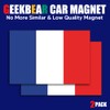 GEEKBEAR National Flag Car Magnet (France)