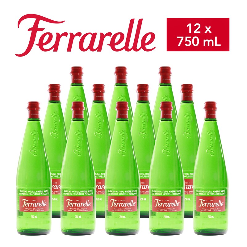 Ferrarelle - Sparkling Natural Mineral Water - 750 mL (12