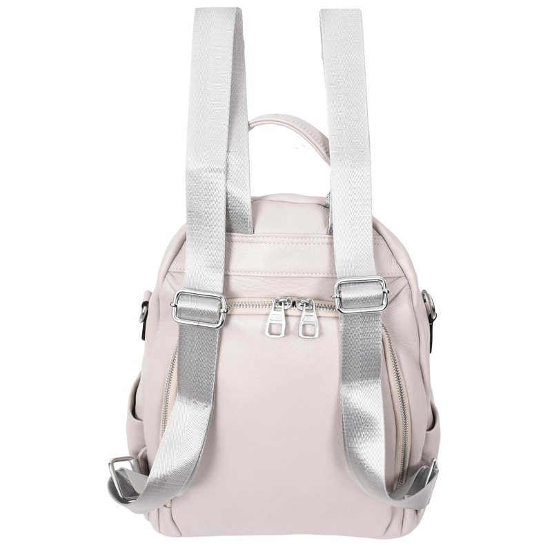 Womens Real Leather Fashion Backpack Casual Style Eliza (Grey)