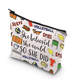 Volleyball Makeup Bag Volleyball Sports Gift Volleyball Fan Volleyball Training Gift (Volleyball CA)