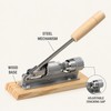 Adjustable Lever Nutcracker with Wood Base for Pecans & Walnuts
