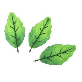 Kit De 100 Hojas De Plantas Artificiales Hojas De Girasol Falsas Realistas Accesorios Decorativos para Plantas del Hogar Color Verde Claro para...    