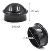 (15 Pack) 2-3/8" Chain Link Fence Round Dome Post Caps,