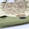 Natural Hemp-Cotton Eco Mandala Cross body Messenger Bag-Sage-One Size