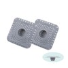 Drain Hair Catcher, Bathtub Drain Protecto 2 PCS （Gray Square）