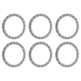 YELARXI Bike Ball Bearings, Bicycle Crank Bearing Retainer Stainless Steel Caged Wheel #5-Fitfor (MTB Bike Crank-Bottom Bracket-Frame Bearing Repair) 5/32" x 20 Balls & 6 Pack & Silver